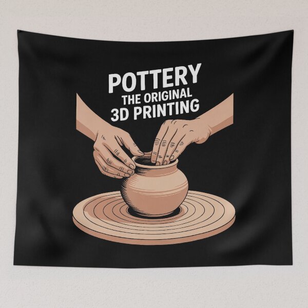 Item preview, Pottery Ceramic Artist Pottery The Original 3D Printing designed and sold by MariaEdna1.
