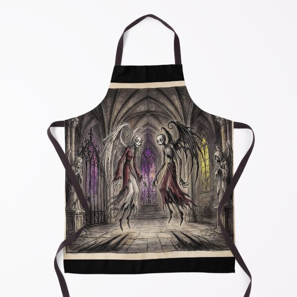 Item preview, Undead dark angels of despair Gothic Horror art designed and sold by Vintage Designs +.