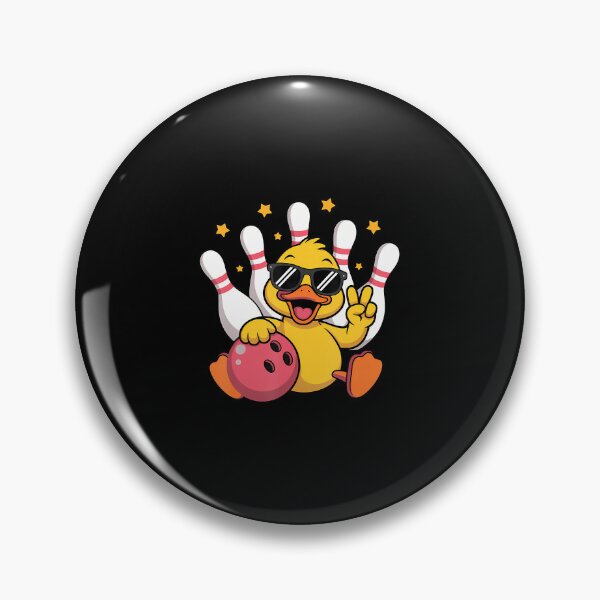 Artikelvorschau, Lustige Ente, Vogel, Bowlingkugel, süßes Tier, Bowler entworfen und verkauft von EricaMaude1.