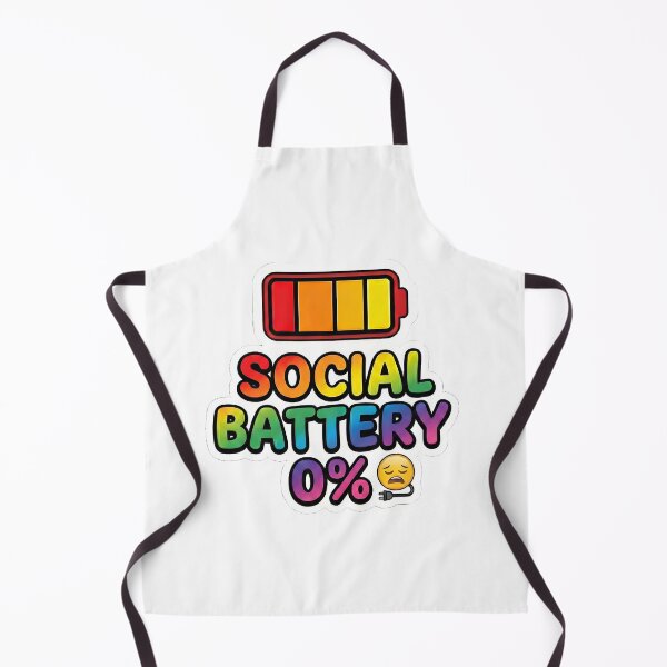 Item preview, Social Battery Zero Percent Rainbow designed and sold by MukuMint.