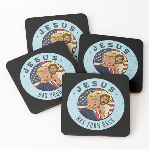 Item preview, Jesus Has Your Back – Political Parody Satire designed and sold by dudelinart.
