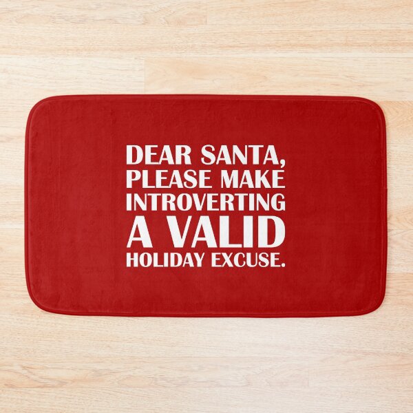 Item preview, Dear Santa, Please Make Introverting a Valid Holiday Excuse. – Red Edition / Introvert Joke Funny T-Shirt Label designed and sold by introvertvibes.