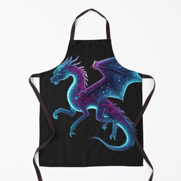 Item preview, Neon Cyber Dragon | Synthwave Digital Dragon Core | Futuristic Vaporwave Creature designed and sold by Visualynx.