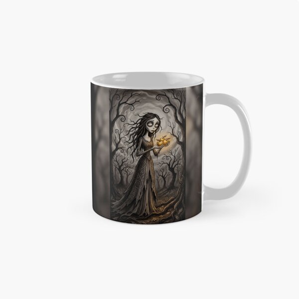 Item preview, The Ghost of the Manor with glowing apples of remembrance Gothic Horror art designed and sold by Vintage Designs +.