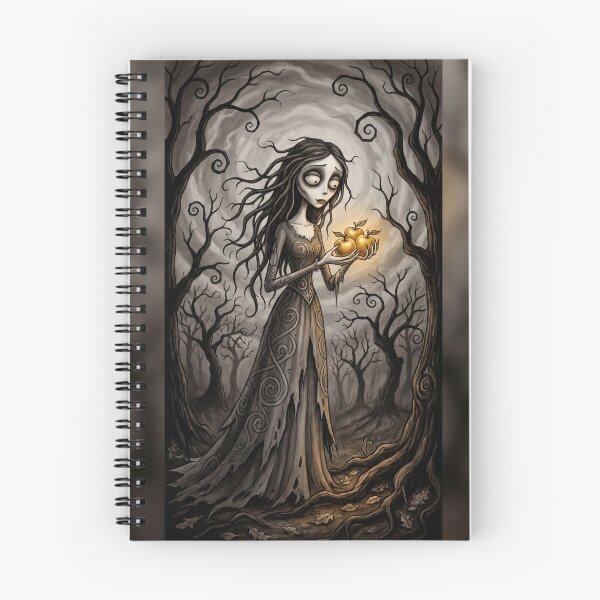 Item preview, The Ghost of the Manor with glowing apples of remembrance Gothic Horror art designed and sold by Vintage Designs +.