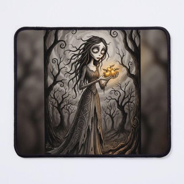 Item preview, The Ghost of the Manor with glowing apples of remembrance Gothic Horror art designed and sold by Vintage Designs +.