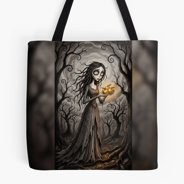 Item preview, The Ghost of the Manor with glowing apples of remembrance Gothic Horror art designed and sold by Vintage Designs +.