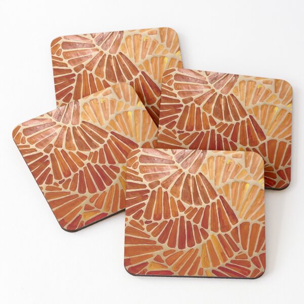 Item preview, Radiant Orange Mosaic Waves designed and sold by studiophie.