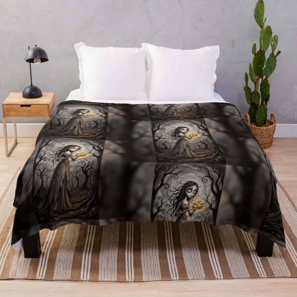 Item preview, The Ghost of the Manor with glowing apples of remembrance Gothic Horror art designed and sold by Vintage Designs +.