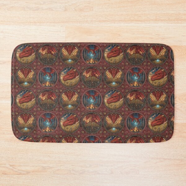 Item preview, Red Dragon in the Ancient Mines designed and sold by VØDUM® STORE.