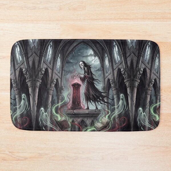 Item preview, Dark Magic Cathedral of Evil Gothic Horror art designed and sold by Vintage Designs +.