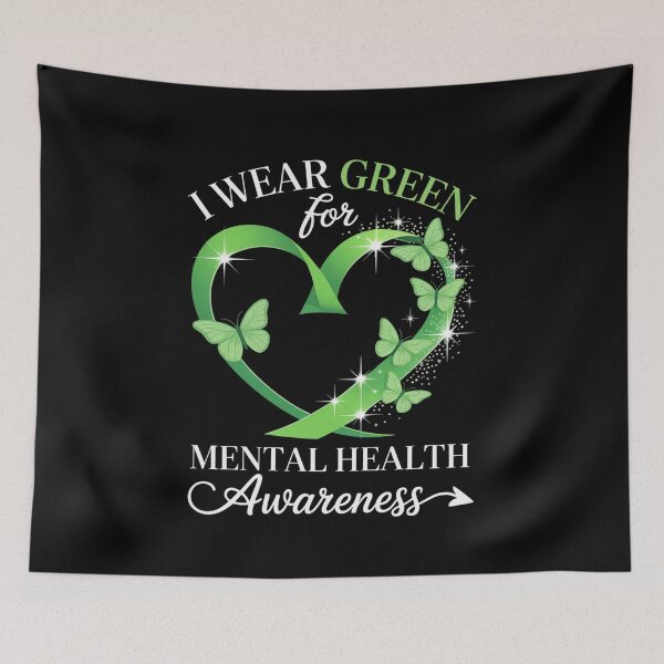 Item preview, We Wear Green For Mental Health Awareness designed and sold by SiegridOffical.