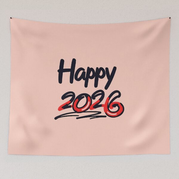 Item preview, Happy 2026 New Year Design – Bold Celebration Artwork designed and sold by Kruti Collection.