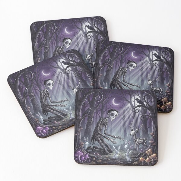 Item preview, A zombie tends to a dead garden Gothic Horror art designed and sold by Vintage Designs +.