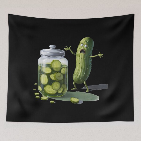 Item preview, Funny Pickle Surprise A Cucumber And A Jar Of Sliced Pickles designed and sold by MariaEdna1.