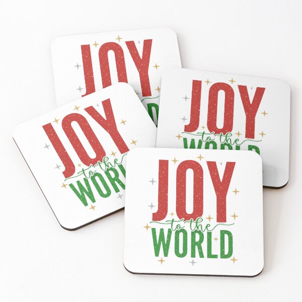 Item preview, Glitter Joy To The World Christmas Typography Design designed and sold by HBDStudio.