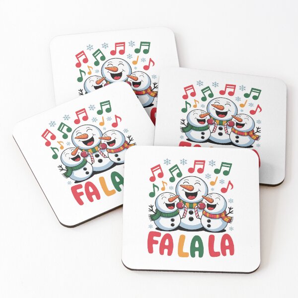Item preview, Fa La La Snowmen Caroling Holiday Vibes designed and sold by RedCircleArt.