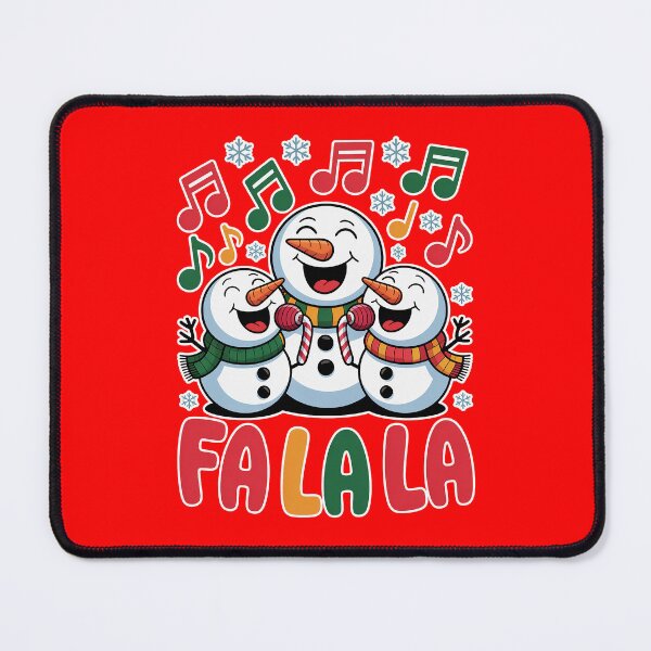 Item preview, Fa La La Snowmen Caroling Holiday Vibes designed and sold by RedCircleArt.