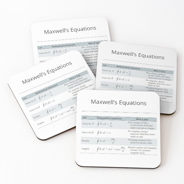 Item preview, Maxwell's Equations for EM Physics designed and sold by lsepolis123.
