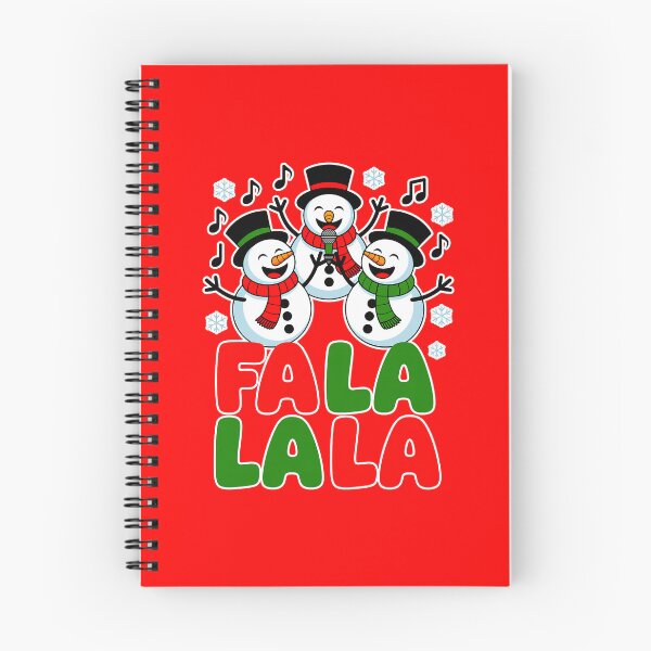 Item preview, Cute Fa La La Snowman Christmas Singers designed and sold by RedCircleArt.