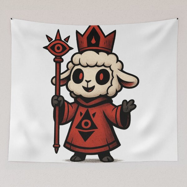 Item preview, Cult of lamb the goat designed and sold by FeelTheDrawing.