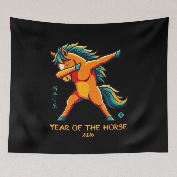 Item preview, Dabbing Horse Lunar Chinese New Year Of The Horse 2026 designed and sold by JanetCarolyn.
