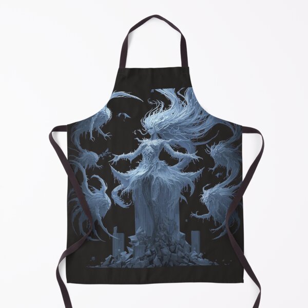 Item preview, Ethereal Ice Dragon Goddess Queen Fantasy Art - Frozen Winter Sorceress with Mythical Dragons Digital Artwork designed and sold by TitanRN.