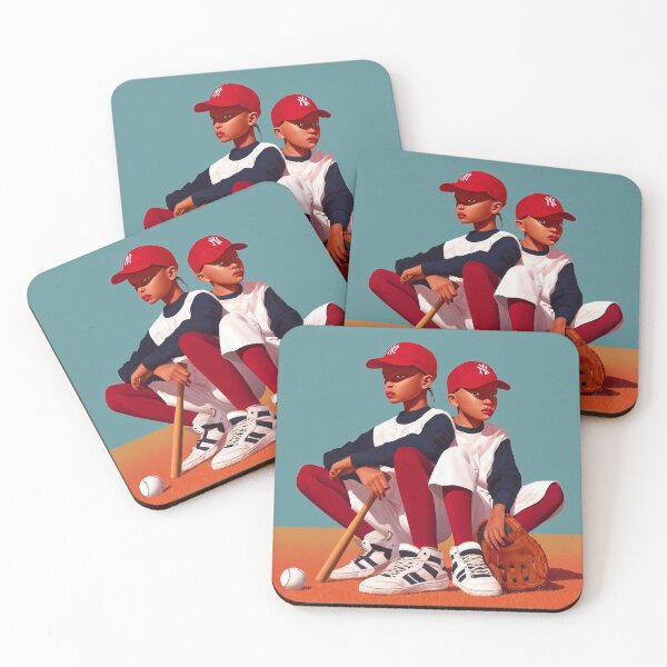 Item preview, Two Young Baseball Players designed and sold by lautir.