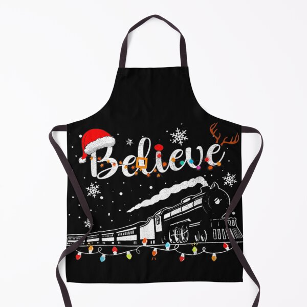 Item preview, Title: Believe Christmas Train Silhouette Magical Holiday Lights Antlers designed and sold by LizzyKeiko.