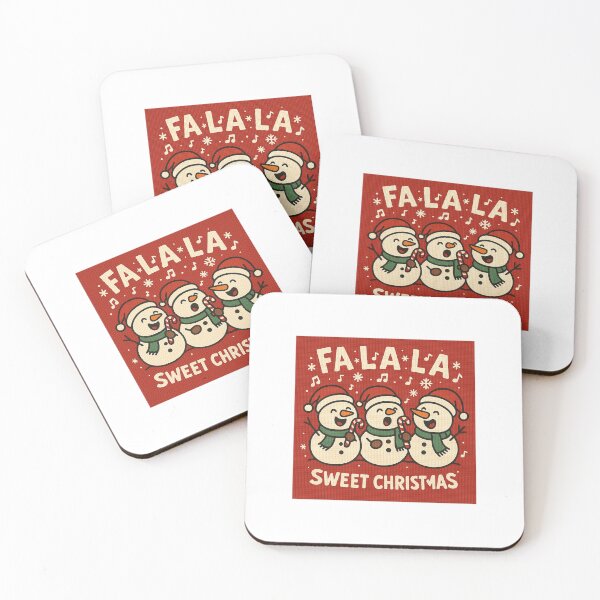 Item preview, Fa La La Snowmen Caroling Holiday Vibes designed and sold by RedCircleArt.