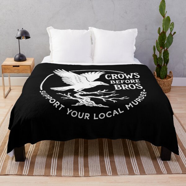 Item preview, Crows Before Bros Support Your Local Murder Vintage Crow Design designed and sold by flagylART.