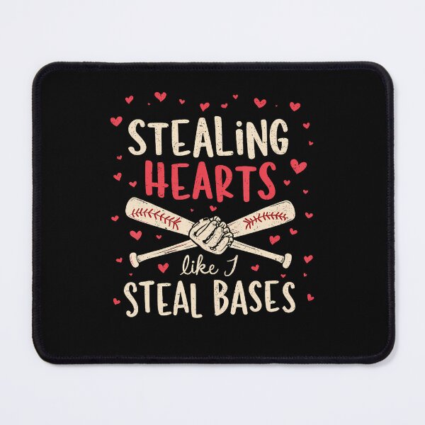 Item preview, Funny Stealing Hearts Like I Steal Bases Baseball Valentine designed and sold by JanetCarolyn.