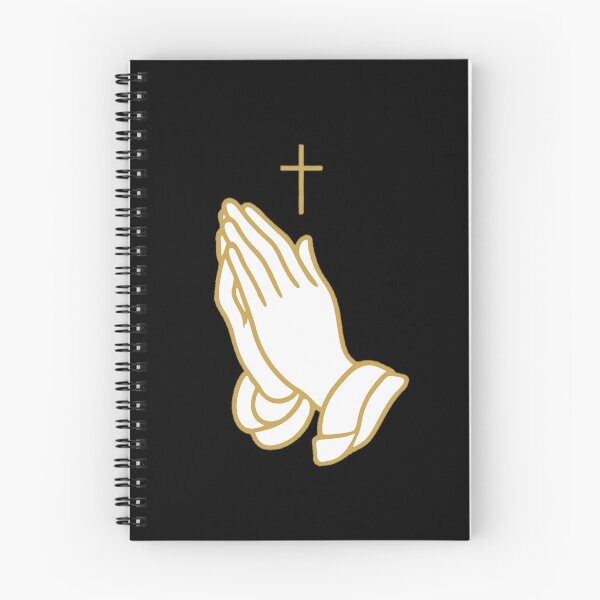 Item preview, Praying Hands with Cross Gold – Christian Faith Prayer designed and sold by PunchDrop.