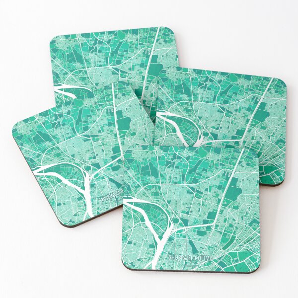 Item preview, Shubra El-Kheima City Map Egypt - Watercolor designed and sold by deMAP.
