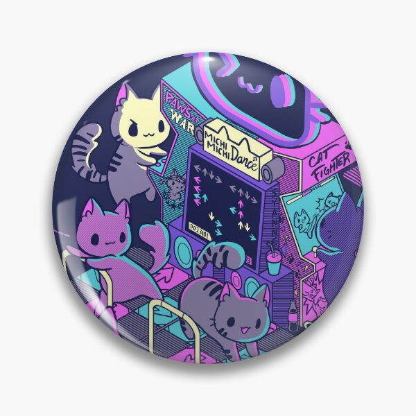 Item preview, Arcade Cats Deskmat designed and sold by CptGerry.