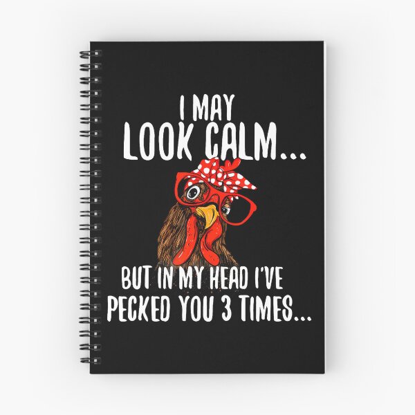 Item preview, I May Look Calm - Chicken Farm Poultry Owner designed and sold by JuneLisa1.