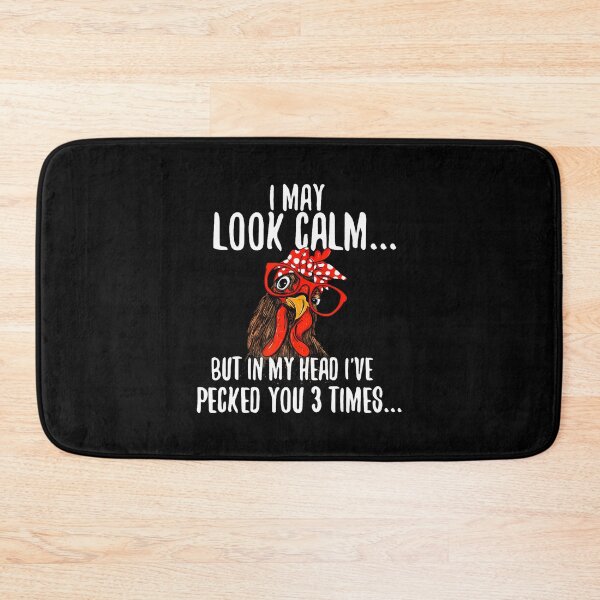 Item preview, I May Look Calm - Chicken Farm Poultry Owner designed and sold by JuneLisa1.