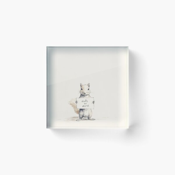 Item preview, nuts no more - Squirrel Holding a Sign designed and sold by lautir.
