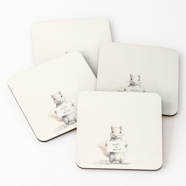 Item preview, nuts no more - Squirrel Holding a Sign designed and sold by lautir.
