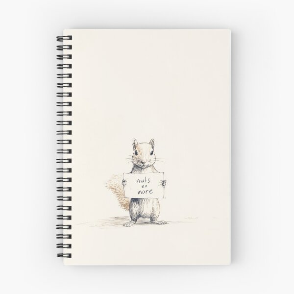 Item preview, nuts no more - Squirrel Holding a Sign designed and sold by lautir.