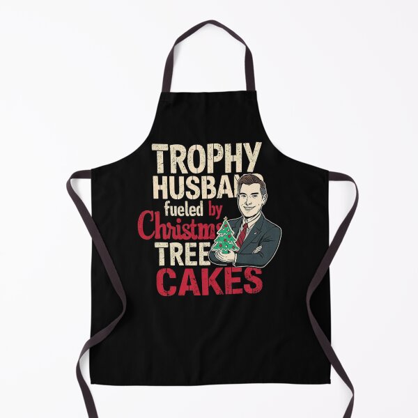 Item preview, Trophy Husband Fueled by Christmas Tree Cakes – Funny Christmas Cartoon Design designed and sold by SaritaVerseArt.
