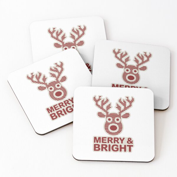 Item preview, Nordic Reindeer Christmas Merry & Bright designed and sold by RedCircleArt.