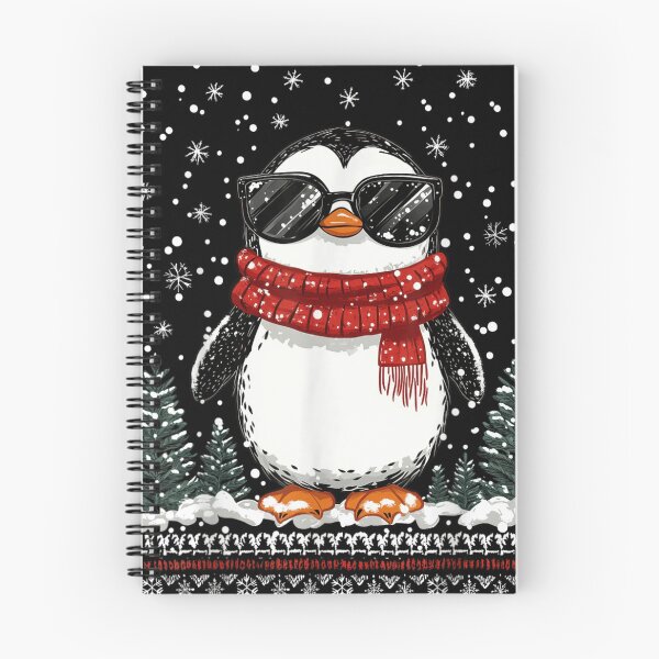 Item preview, Cool Penguin Sunglasses Red Scarf Ugly Christmas Sweater Design designed and sold by CrinoSwice.