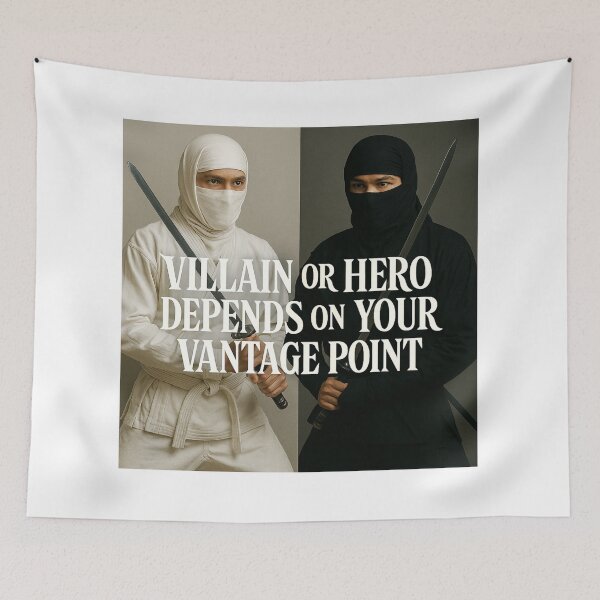 Item preview, Villain or Hero – Vantage Point designed and sold by DezigEK.