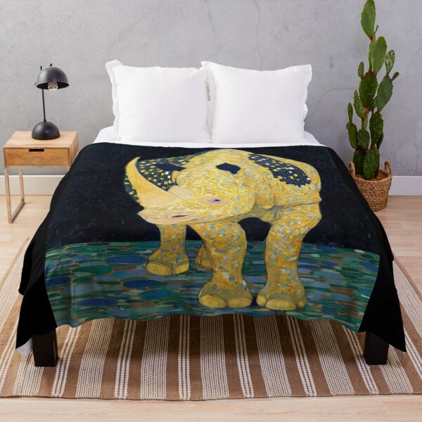 Item preview, Colorful Mosaic Rhino designed and sold by lautir.