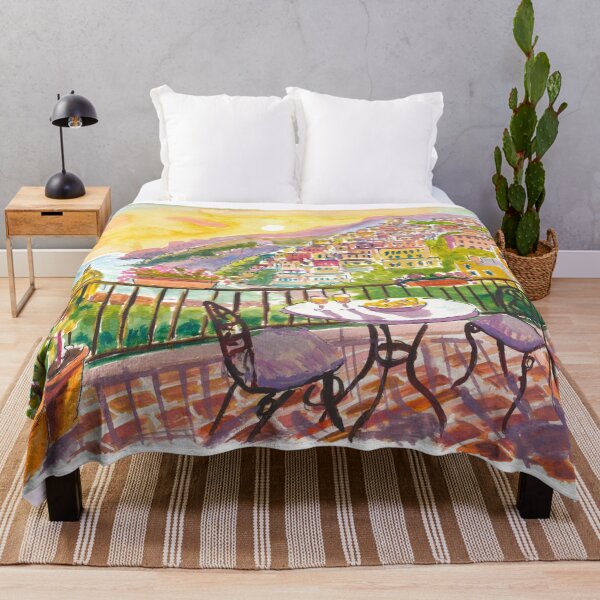 Item preview, Positano Balcony View with Lemons, Amalfi Coast and Cityscape designed and sold by artshop77.