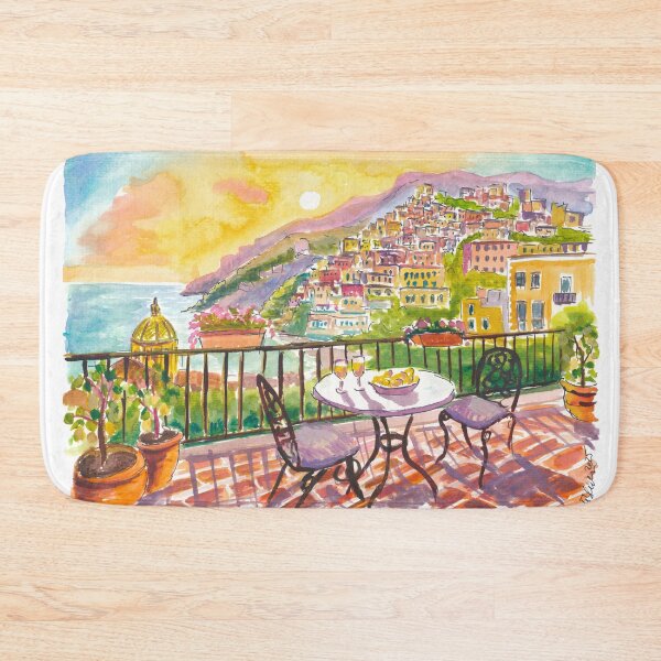 Item preview, Positano Balcony View with Lemons, Amalfi Coast and Cityscape designed and sold by artshop77.