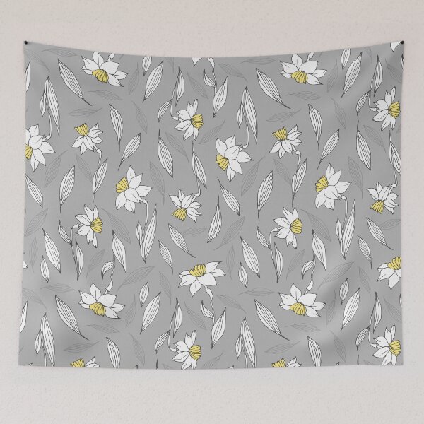 Item preview, Daffodils Delicate Hand Drawn Pattern designed and sold by mariamsol.