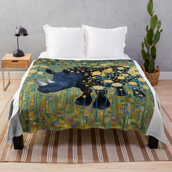 Item preview, Rhino Among Golden Roses designed and sold by lautir.