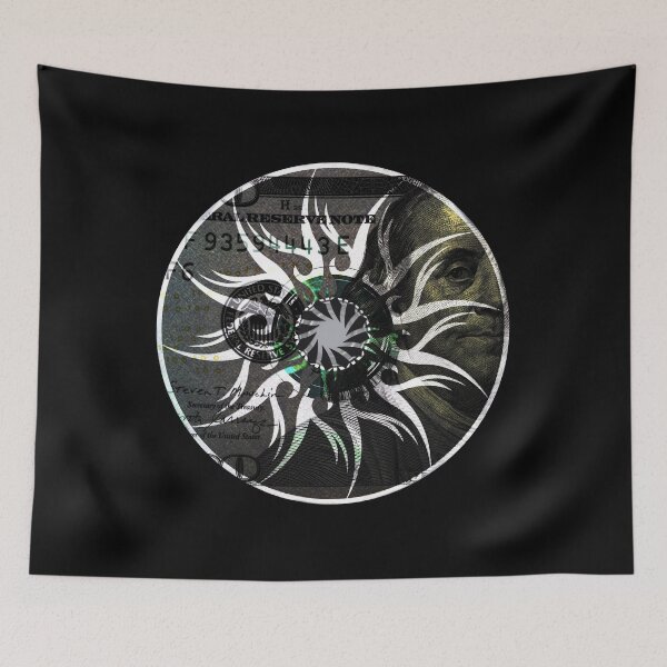 Item preview, CD with glitched Benjamin Franklin designed and sold by  [HOT TECHNO NEAR YOU] Studios.